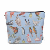 Kalygon Women Makeup Organizer Bag Hummingbird Owls Parrots Sparrow Penguin Flamingo Flax Cosmetic Bag Makeup Bags Toiletry Bag