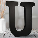 AOCEAN 8 inch Black Wood Letters Unfinished Wood Letters for Halloween Decorative Standing Slices Sign Board Decoration for Craf