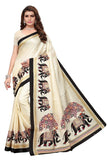 Gosriki Women'S Cotton Saree With Blouse Piece (Maglagiri-White_Off,Off-White,,B07GJNWRHD