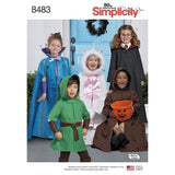 Simplicity Kids Character Halloween Costume Sewing Patterns, Sizes SL