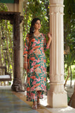 Gosriki Women'S Cotton Blend Straight Printed Kurta With Pant (Chinki-Green-Sh-Gs_M_Green_Medium),Green,,B0D4VM1TCS