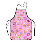 Popologa Kids Apron Doughnuts for Girls Boys Painting Cooking Kitchen Toddler Waterproof Aprons Art Smock Supplies with pockets-