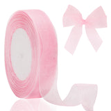 joycraft 3/4 in Pink Organza Gift Ribbon - 50Yds Sheer Birthday Gift Wrapping Ribbon, Organza Chiffon Ribbons for Baby Shower, H