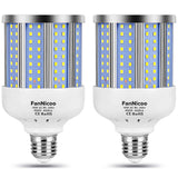2 Pack 280W Equivalent LED Corn Light Bulb, 4000 Lumen 6500K Cool White Daylight 40W LED Corn Lamp,E26/E27 Medium Base,for Indoo