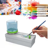 Brush Rinser Set Cleaner Machine | Running Water Circulation Paint & Makeup Brush Cleaner | Ideal For Acrylic & WaterBased Pain