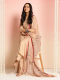 Anni Designer Women'S Rayon Viscose Floral Straight Kurta With Pant & Dupatta (Raja Saab Vks08_Beige_Xx-Large),Beige,2XL,,,