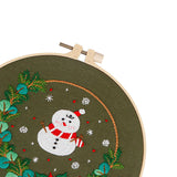ZoomellaChristmas Embroidery Cross Stitch Set For Adults Snowman|Cross Stitch Kits|Crafts