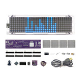 ONEHPDIY SMD Soldering Practice Kit 6-Digit LED Digital Clock with Music Spectrum Display DIY Electronics Project STEM Gift for