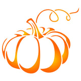 Halloween Pumpkin Stencil 3.5 x 3 inch (S) Reusable Holiday Thanksgiving Vegetable Wall Stencils for Painting Use on Paper