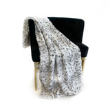 Plutus Alloy Snowy Owl Faux Fur Luxury Throw Blanket 80In X 90In