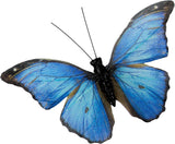 BerfutallMorpho Butterfly Feather Butterflies on Picks Floral Supplies Set of 12 pcs Halloween Thanksgiving Decorations