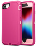 Jelanry Case for iPhone SE 2022/2020 Case 4.7-inch, for iPhone 8/7, Dual Layer Shockproof Protective Back Cover with Dustproof P