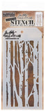 Stampers Anonymous Birch Stencil, 28.3 x 11.4 x 0.1 cm, MultiColour