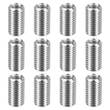 HARFINGTON 12pcs Thread Repair Inserts M14 x 2 Male to M10 x 1.5 Female Thread 25mm Long Stainless Steel Reducing Nuts Metric Se
