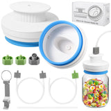 Electric Mason Jar Vacuum Sealer Kit for Wide Mouth and Regular Mouth Mason Jars Vacuum Sealing Machine for Food Storage Compati