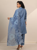 Libas Women'S Pure Cotton Kurta Sets (99441 Blue L
