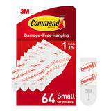 Command Small Refill Adhesive Strips, Damage Free Hanging Wall Adhesive Strips for Small Indoor Wall Hooks, No Tools Removable A