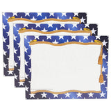 Stars Border Certificate, 8.5 x 11, 50 Per Pack, 3 Packs
