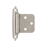Amerock | Cabinet Hinge | Variable Overlay Hinge | Satin Nickel | 10 Pack | SelfClosing Hinge | Face Mount Hinge | Cabinet Door