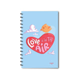 Escaper Sky Theme Love Is In The Air Diary (A5 Size 8.5 X 5.5 Inches 160 Pages Ruled), Spiral Notebook, Notepad For Writin