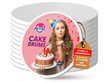 RICCLE Cake Boards - 6 Inch Cake Drums - Smooth-Edged Pack of 12 Cake Drum - Sturdy Cake Boards 6 Inch Round - Bend Resistant Mu