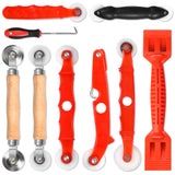 Screen Repair Tool,Window Roller,Spline Installer,9 in 1 Window Installation Tool,Screen Mouse Spline Roller for Installing & Re