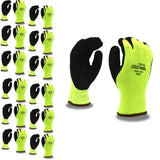 Cordova 3999 Thermal Gloves, Foam Latex Coating for Extra Grip, Thermal Brushed Acrylic/Polyester, Cold Weather Gloves, High-Vis