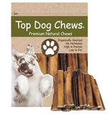 Top Dog Chews - Thick 6 Inch Bully Sticks, 100% Natural Beef, Free Range, Grass Fed, High Protein, Supports Dental Health & Easi