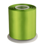 4 Inch Double Faced Satin Ribbon Kiwi Solid Polyester Craft Ribbon - 25 Yards Perfect for Gift Wrapping, Crafts, Wreath, Wedding
