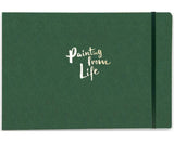 Handmade Watercolor Journal, 7.6x5.3, 140lb/300gsm, Cold Press, 20 Sheets/40 Pages,Sketchbook,Travel Notebook, Suit for Waterc