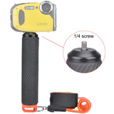 Action Camera Non-Slip Handler Floating Hand Grip Holder Mount + Steel-cored Safety Wrist Strap for GoPro Sony Insta360 Olympus