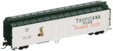 Bachmann Industries ACF 50 Steel Reefer Tropicana Car, White/Green, N Scale