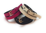 Generic WomenS Denim Material Jeans Belts 3Pcs Black Pink Cream