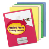 Smead 75425 Organized Up Slash Jackets Letter 11pt Assorted 25/Pack