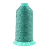 Mandala Crafts Size 346 210D T350 Bonded Nylon Thread - Aquamarine 415 YDs Tex 350 Heavy Duty Sewing Threads for Leather, Jeans,