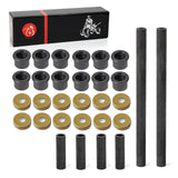 Front Arm Bushing & Dust Cover Seal Caps & Shaft Collars Upper Lower Rebuild kit For YAMAHA Banshee 350 YFZ 350 450 Raptor 125 2
