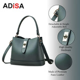 Adisa Women'S Girls Bucket Cross Body Bag With Sling (Sl5139) (Dark Green),Dark Green,,B0DSGKD2QZ