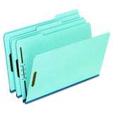 Pendaflex FP313 Pressboard Folders, 2 Fasteners, 1 Expansion, 1/3 Tab, Legal, Blue (Box of 25)