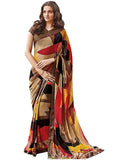 Gosriki Women'S Georgette Printed Saree With Blouse Piece (Sobika-Multi-Go_Multicolor),Multicolour,,B0B2K6MD6R