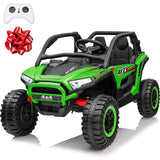 ANRLI 24V Ride on Car, 2 Seater XL Off-Road UTV w/4 RMP2000W Motors, Remote Control, Gift Flower, Bluetooth Music, LED Lights, 2