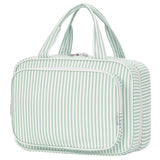 Narwey Striped Travel Toiletry Bag for Women Large Hanging Makeup Bag Organizer Toiletries Bag for Full Size Essentials Accessor