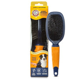 Arm & Hammer Simply CalmDog Grooming Pin & Bristle Deodorizing Brush with Fragrance Transfer Technology - Scented 2-in-1 Bru