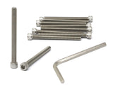 iexcell 10 Pcs 5/16-18 x 3-1/2 Stainless Steel 304 Hex Socket Head Cap Screws Bolts Kit