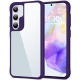 HOOMIL Case for Samsung Galaxy A35, Non-Yellowing, Drop Protection, Anti-Scratch Transparent Hard Back Phone Cover - Purple