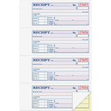 Adams Money and Rent Receipt Book, 2Part, Carbonless, White/Canary, 75/8 x 107/8, Bound Wraparound Cover, 200 Sets per Book