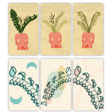 woopme Set of 6 Palm Leaf &Leaf Vine Magnetic Bookmark for Book Lovers Readers Students Gift Magnetic Page Clips Folding
