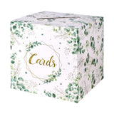 Gatherfun Sage Greenery Bridal Shower Card Box and Baptism Envelope Box for Wedding Gift, Baby or Bridal Shower Party Favors Dec
