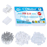 CQRobot JST PH 2.0 mm Pitch 4-Pin Electronic Computer Connector IC Male Plugs, Female Sockets Housing and T-Shaped Crimp Termina