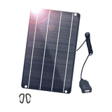 FlexSolar 1 Pack Mini USB Solar Charger 5V 6W High-Efficiency Solar Panel for Power Bank, Outdoor Camping, Bicycle, Camera, Wate