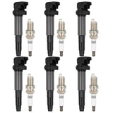 ECCPP UF515 6 ignition coils with 6 iridium Spark Plugs 325Ci 325i 330Ci 330i 525i 530i 645Ci 750Li 760i Alpina B7 M3 X3 X5 4.4L